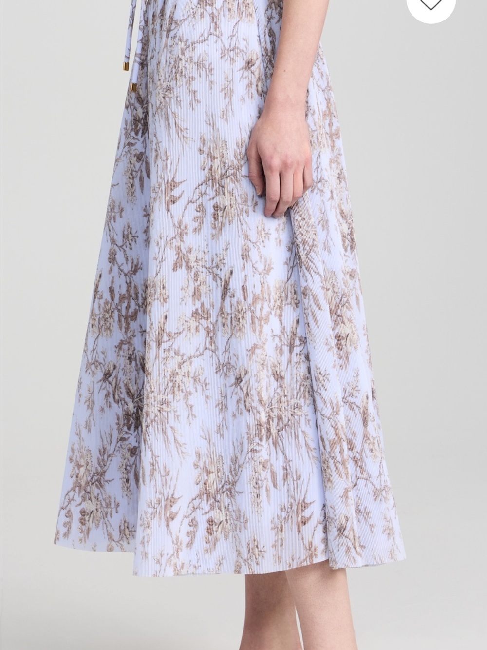 NWOT Zimmermann Pleated Midi Skirt “Blue Mockingbird” Skirt - Picture 2 of 10